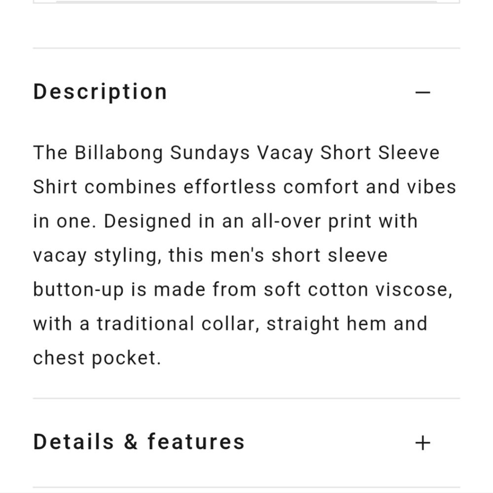 Billabong Tropical Print Shirt - Black and Green - Picture 10 of 10